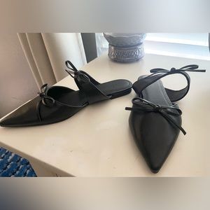 ASOS Black Flats with Bows